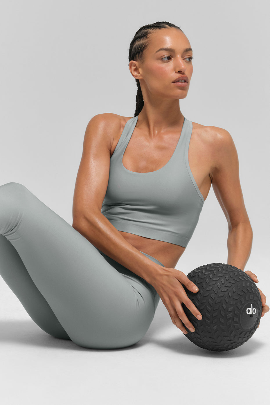 Airlift Super Sleek Bra Tank - Lunar Grey — photo 5