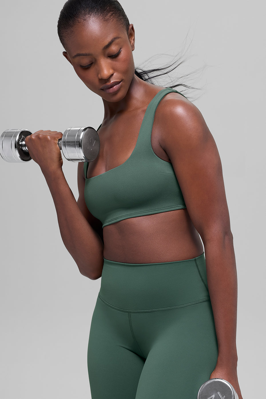 ALO Softsculpt Precision Bra - Clover Green — photo 3