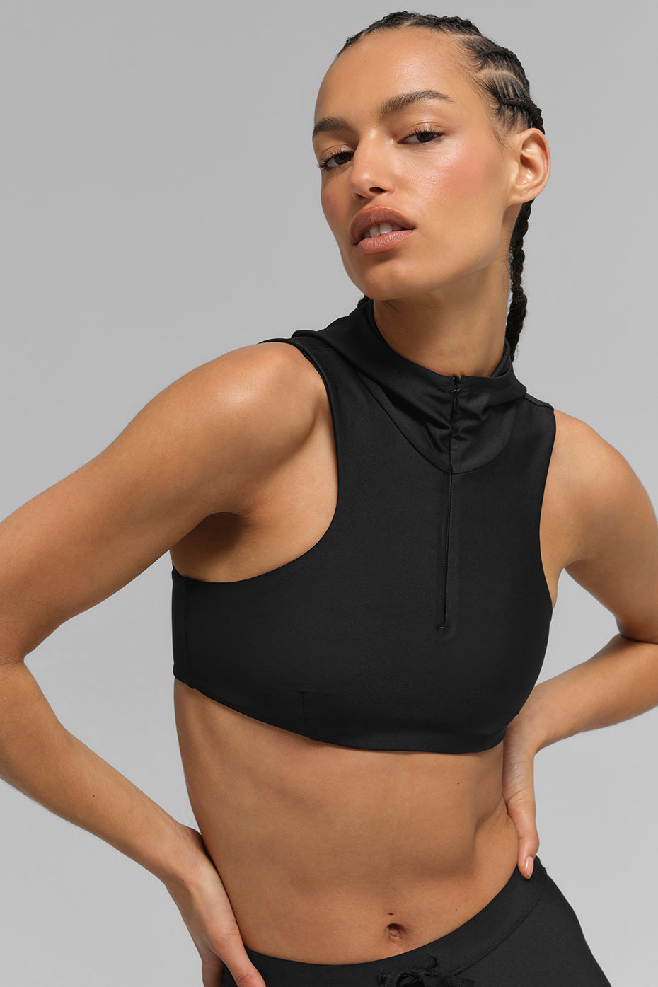 Airlift Light Speed Hooded Bra - Black — photo 1