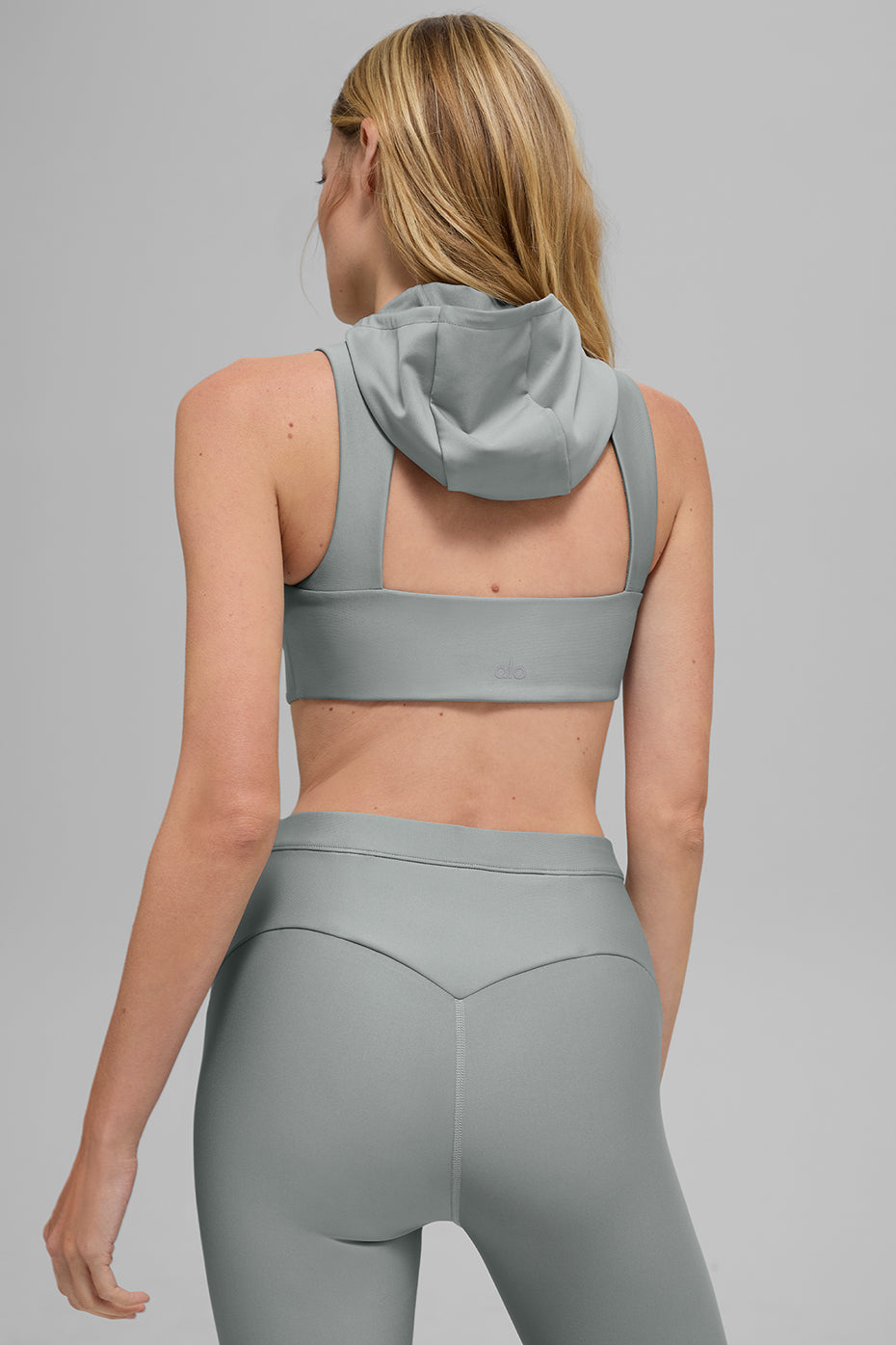 Airlift Light Speed Hooded Bra - Lunar Grey — photo 3