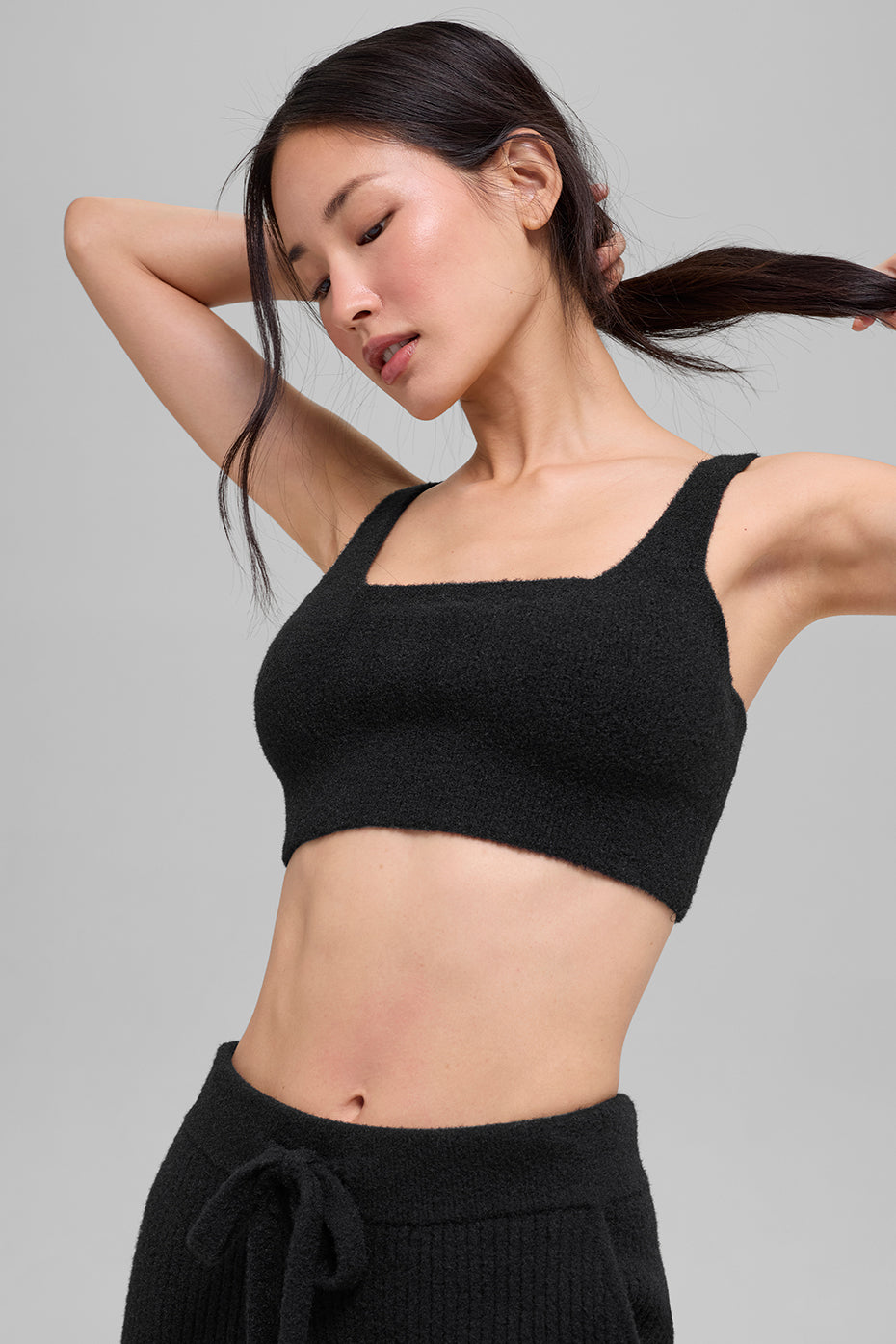 Snuggle Up Sweater Bra - Black — photo 1