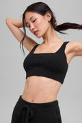 Snuggle Up Sweater Bra - Black — photo 1