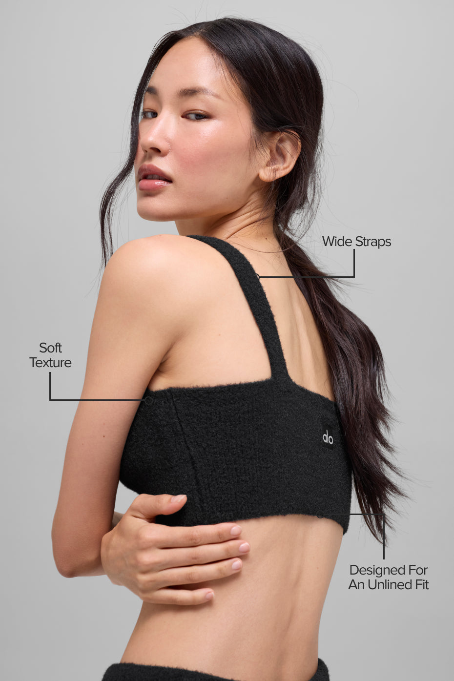 Snuggle Up Sweater Bra - Black — photo 2