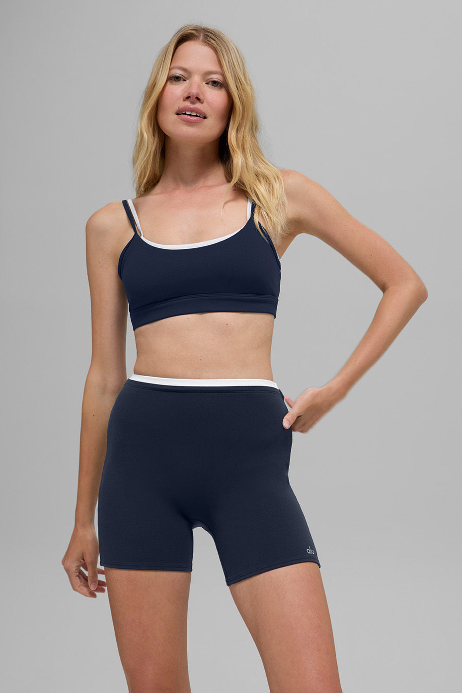 Airbrush Double Up Bra - Navy/White — photo 3