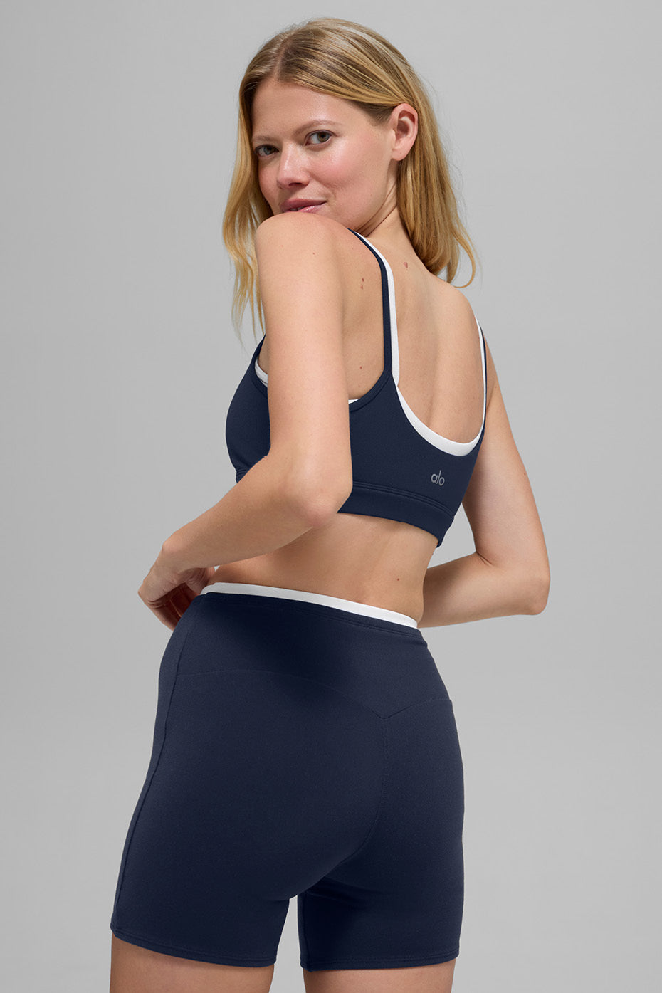 Airbrush Double Up Bra - Navy/White — photo 4