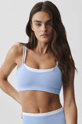 Airbrush Double Up Bra - Light Provence Blue/White — photo 1