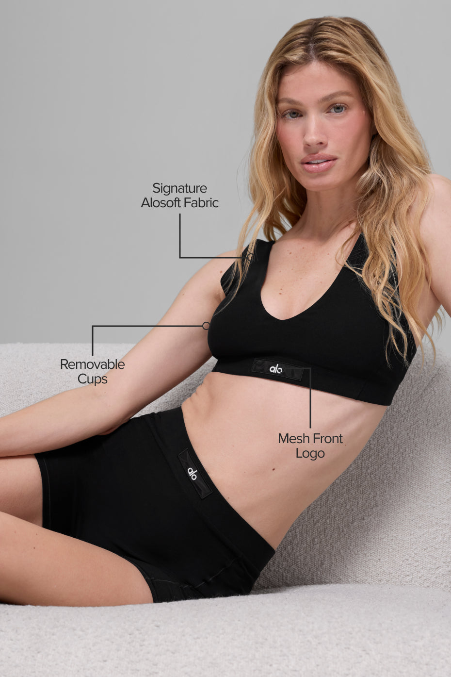 Alosoft Sincere Bra - Black — photo 2