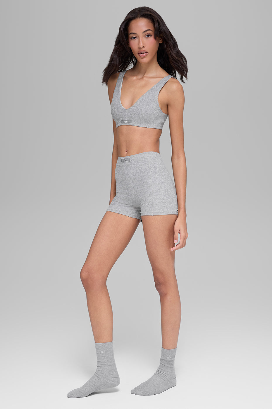 Alosoft Sincere Bra - Athletic Heather Grey — photo 5