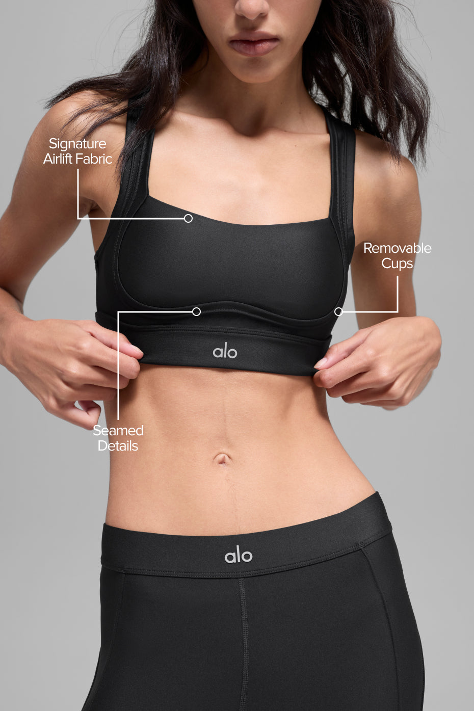 Airlift Ignite Bra - Black — photo 2