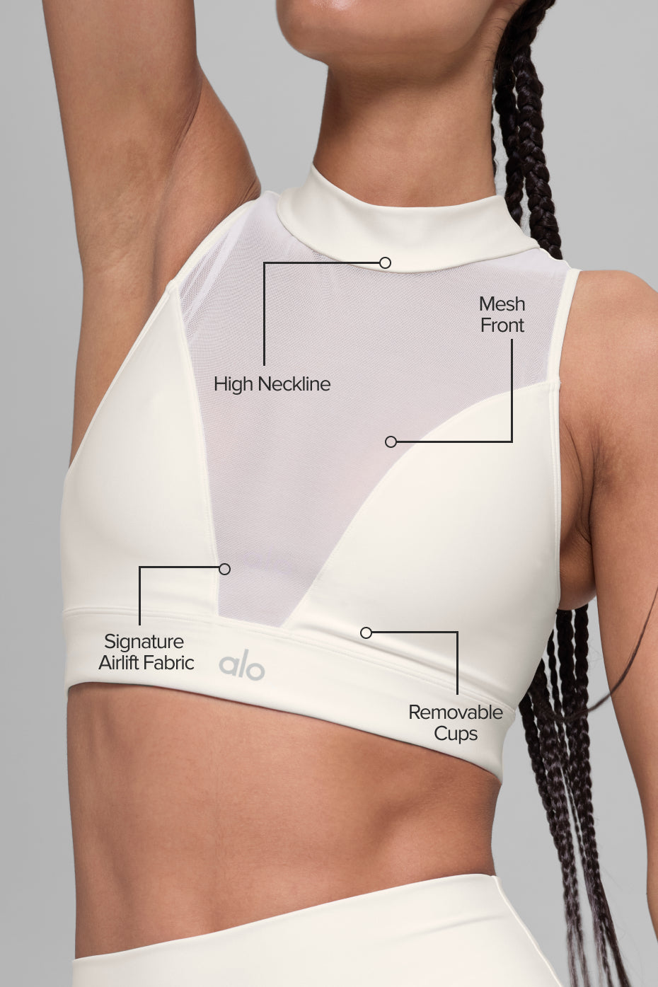 Airlift Mesh Infatuation Bra - Ivory — photo 2