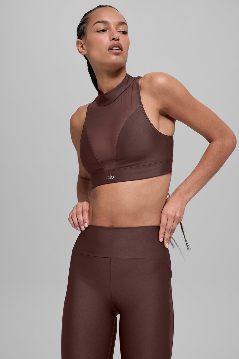 Airlift Mesh Infatuation Bra - Brownstone — photo 3