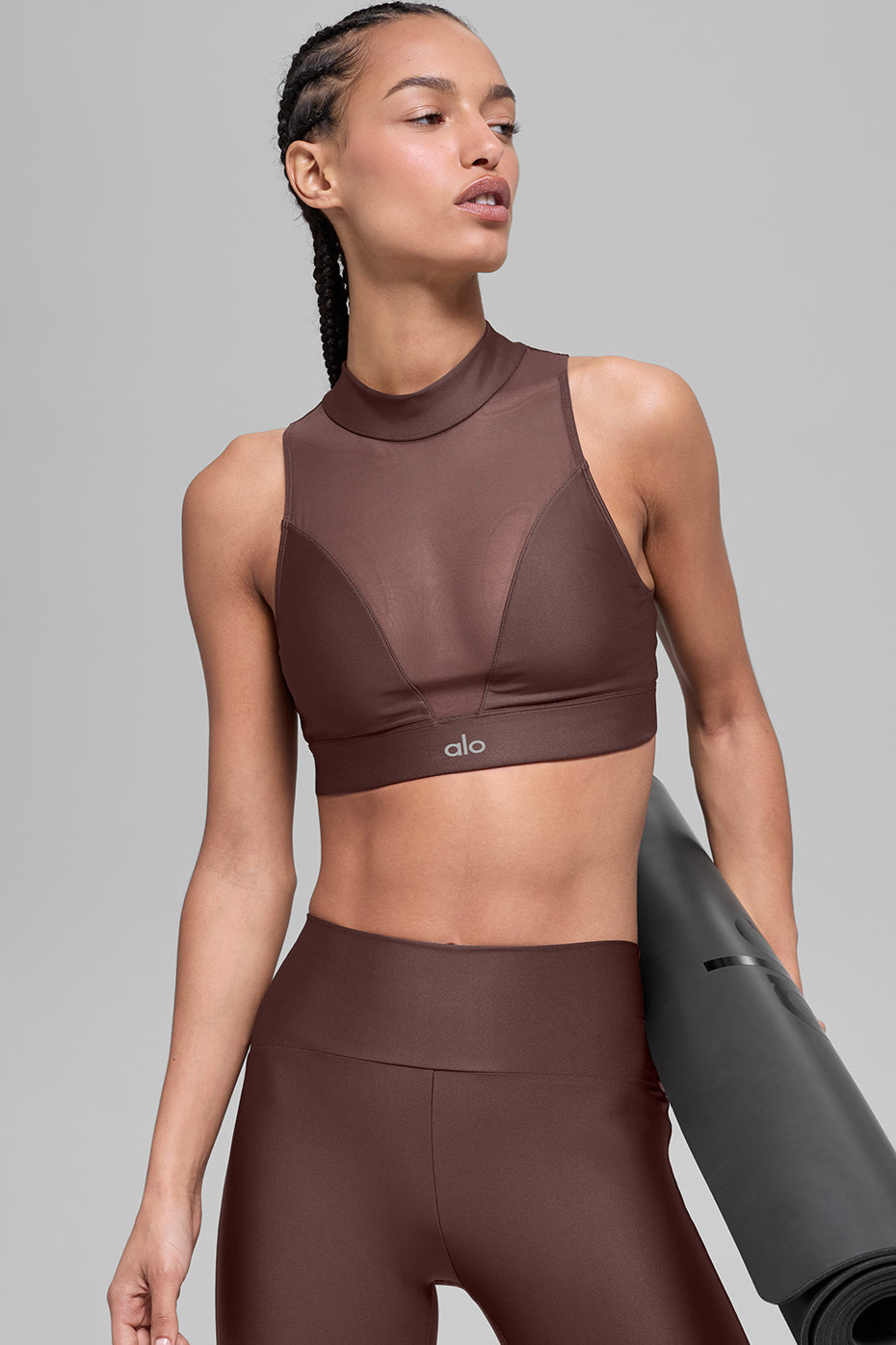 Airlift Mesh Infatuation Bra - Brownstone — photo 5