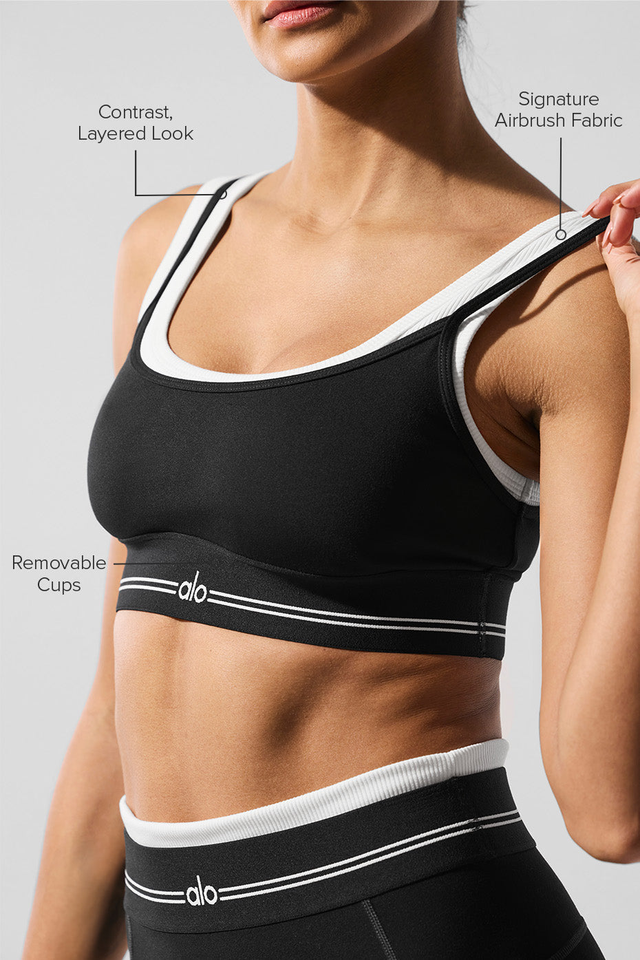 Airbrush Better Together Bra - Black/White — photo 2