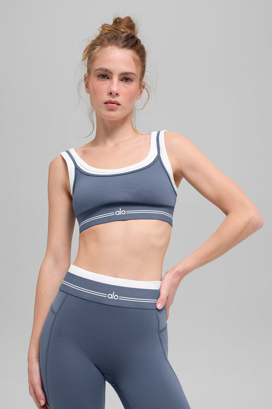 Airbrush Better Together Bra - Bluestone/White — photo 2