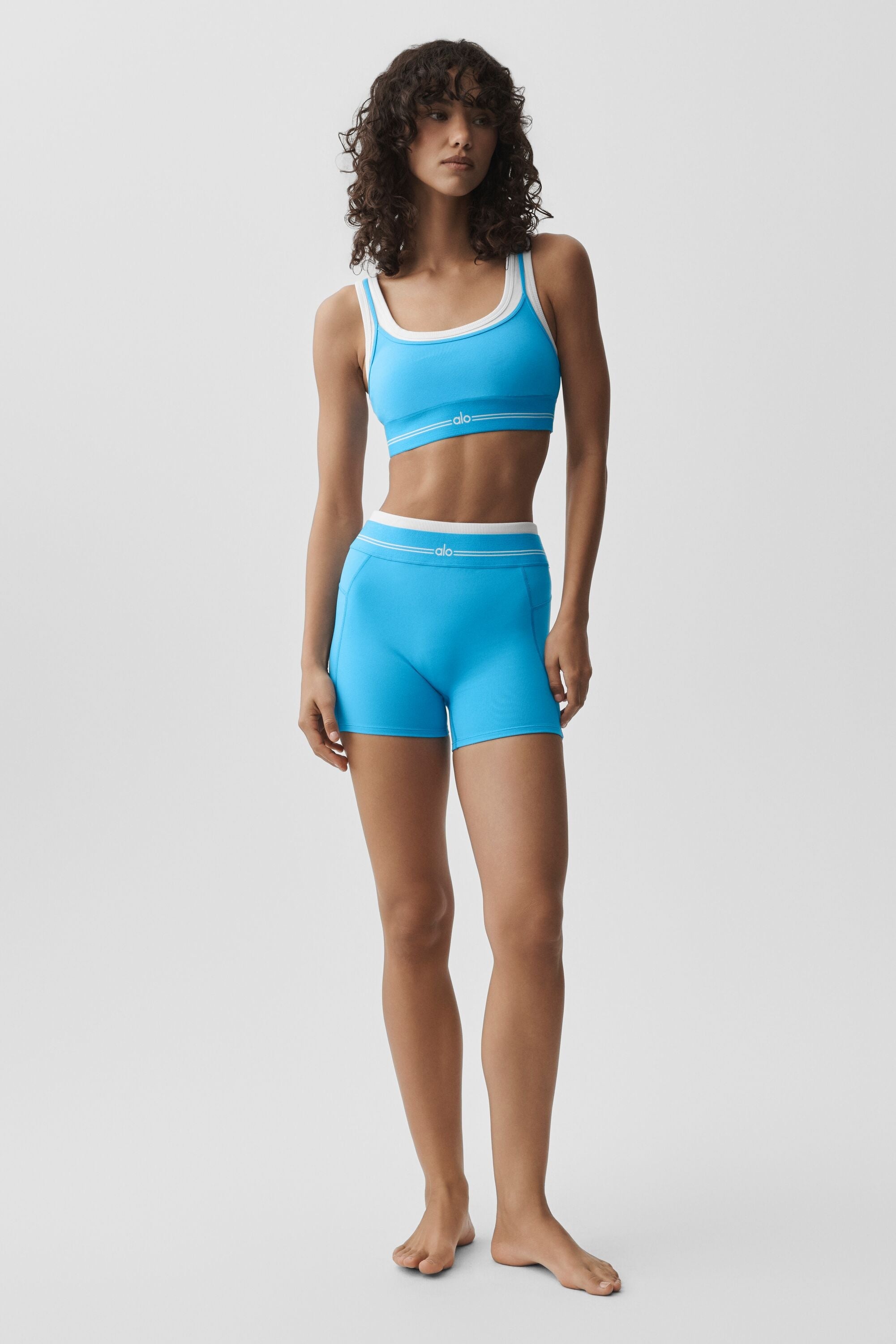 Airbrush Better Together Bra - Azure Blue/White — photo 5