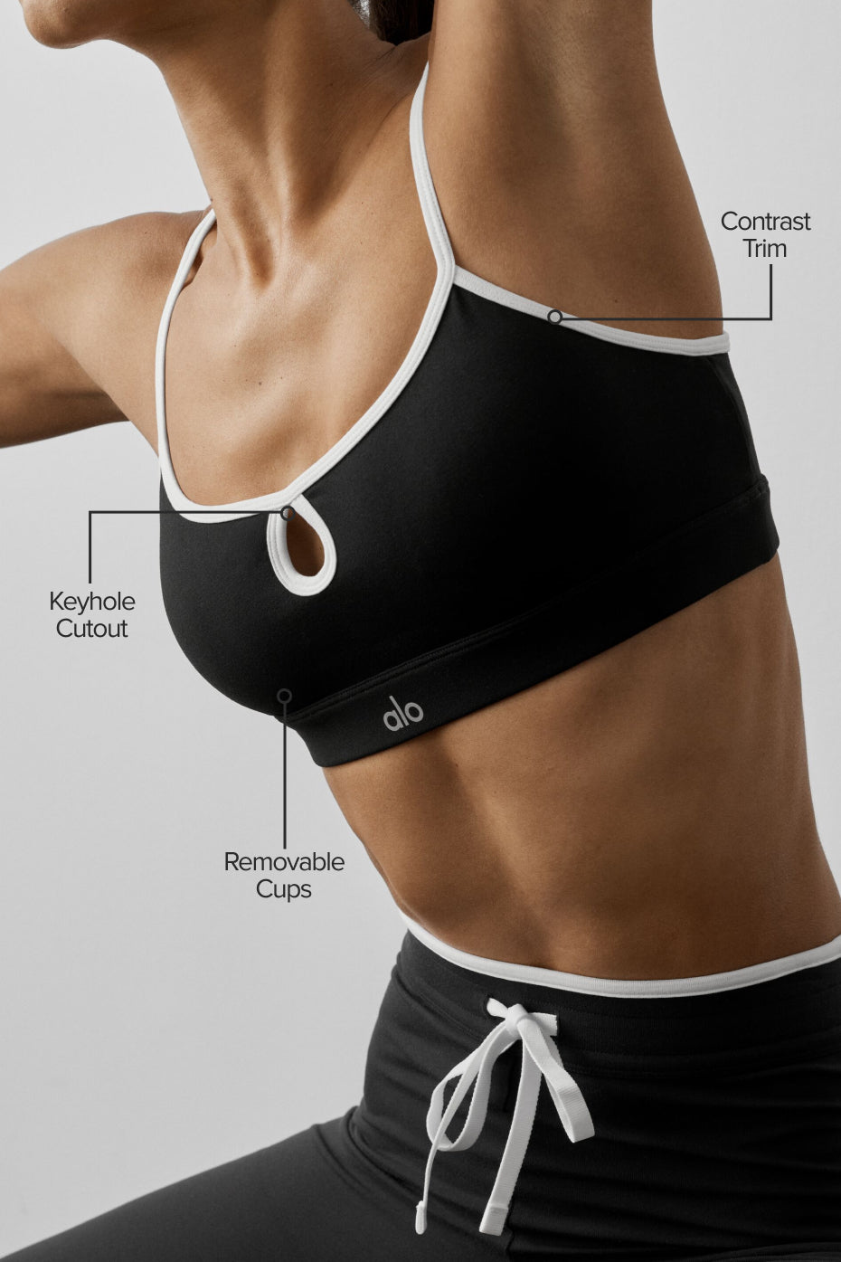 Airbrush Race Pace Bra - Black/White — photo 2