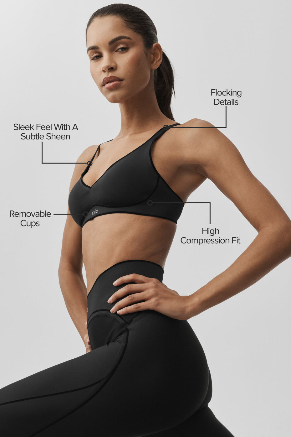 Airlift Top-Notch Bra - Black — photo 2