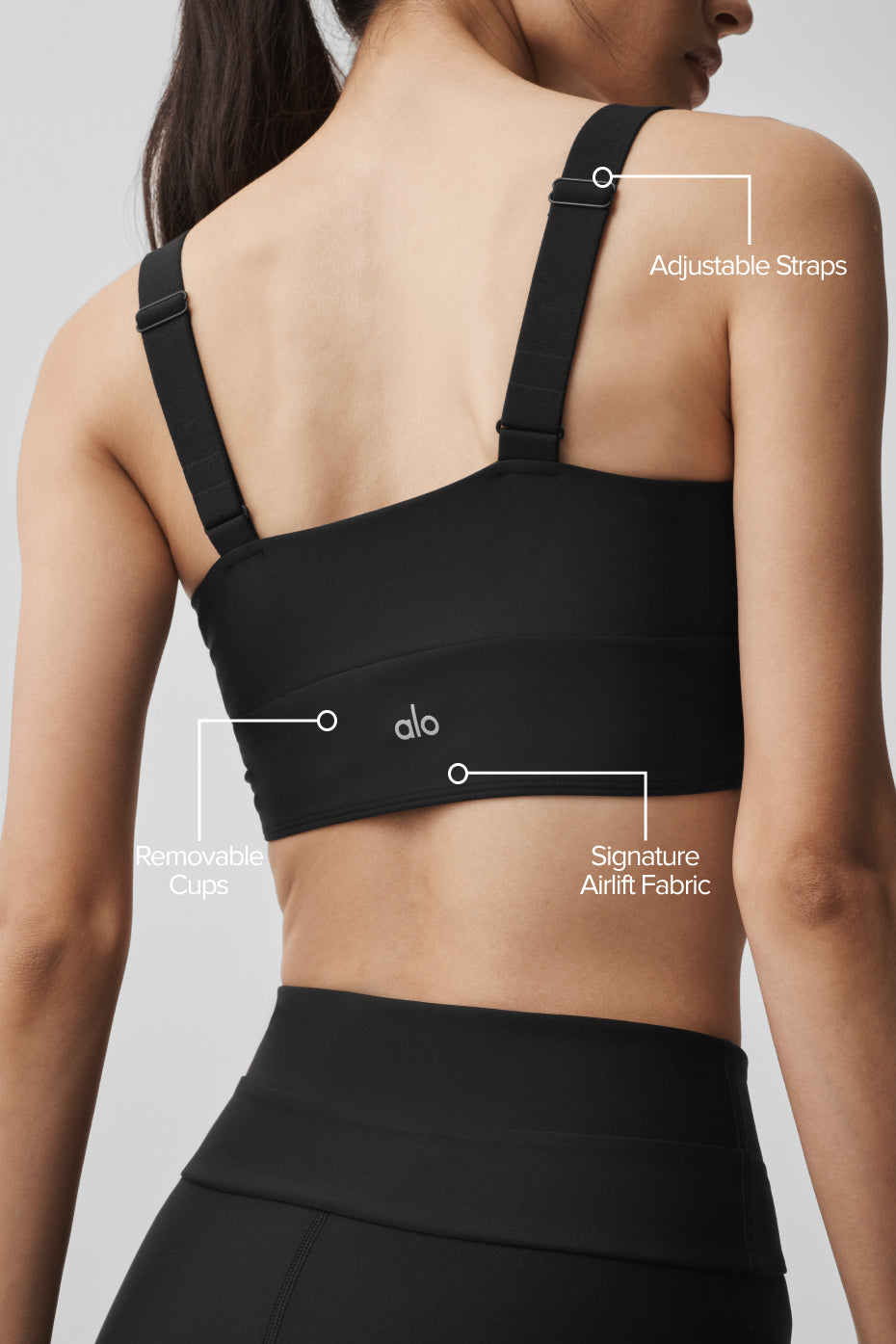 Airlift Horizon Bra - Black — photo 2