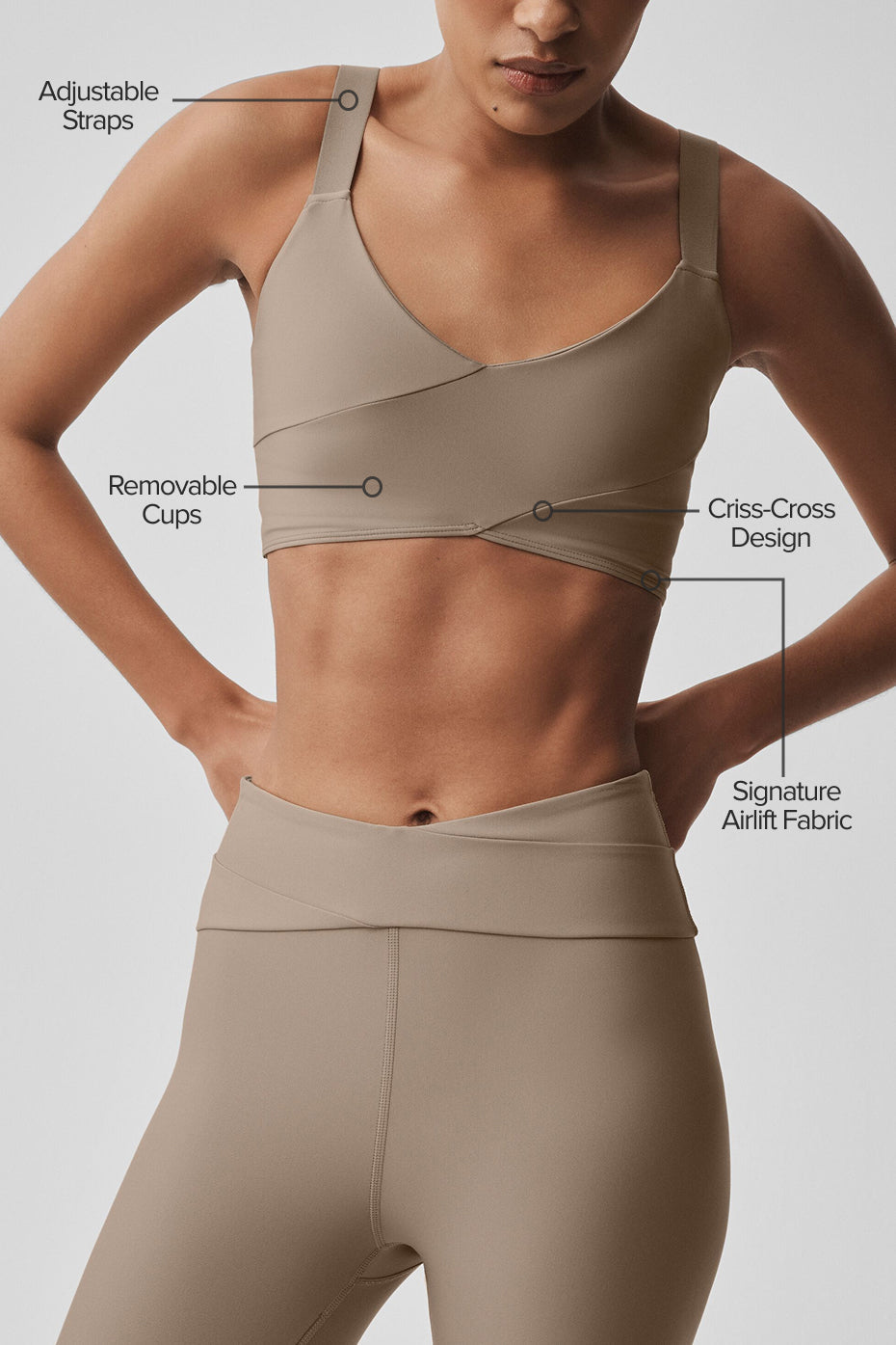 Airlift Horizon Bra - Gravel — photo 2