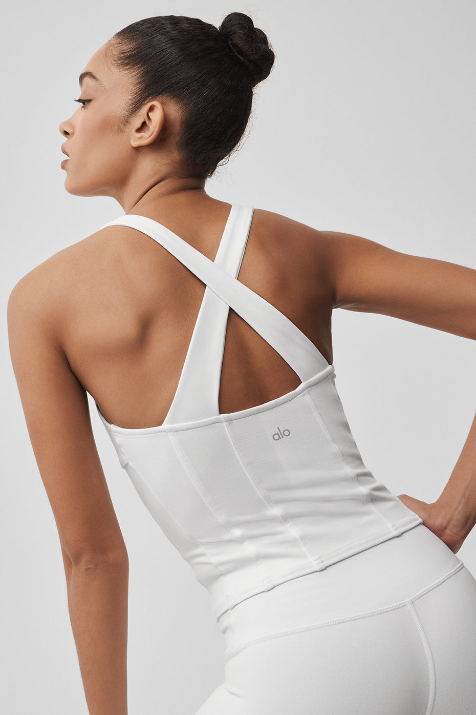 Airbrush Sparks Fly Corset Tank - White — photo 4