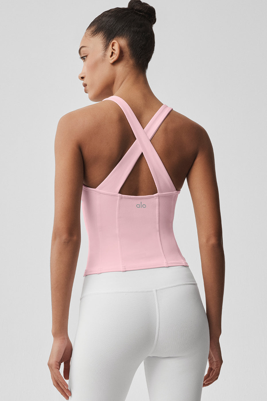 Airbrush Sparks Fly Corset Tank - Vintage Pink — photo 3
