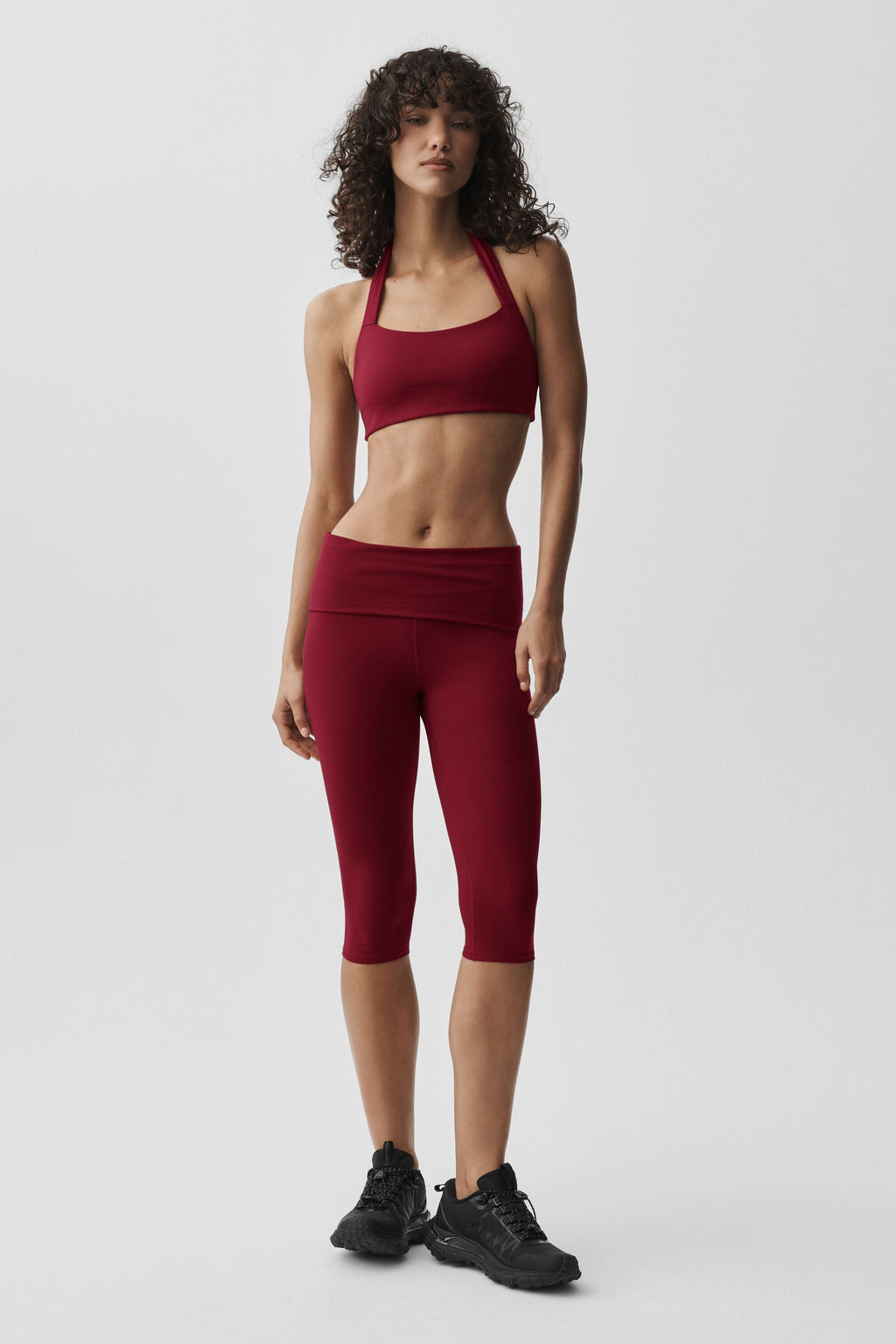 ALO Softsculpt Feel The Heat Halter Bra - Summer Romance Red — photo 5