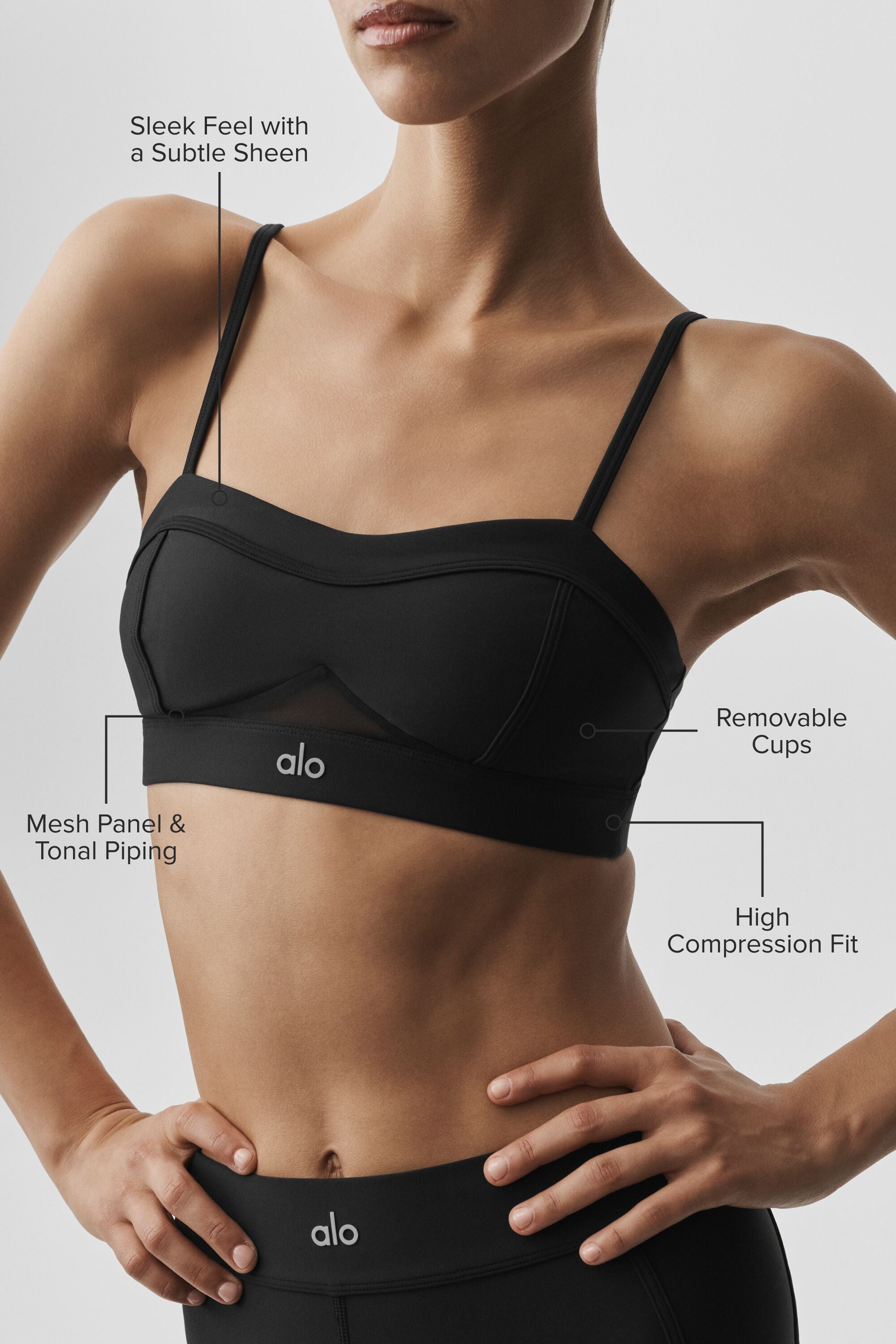 Airlift Skyglow Bra - Black — photo 2