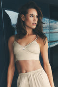Linen Blend Riviera Bra - Sandy Beige — photo 1