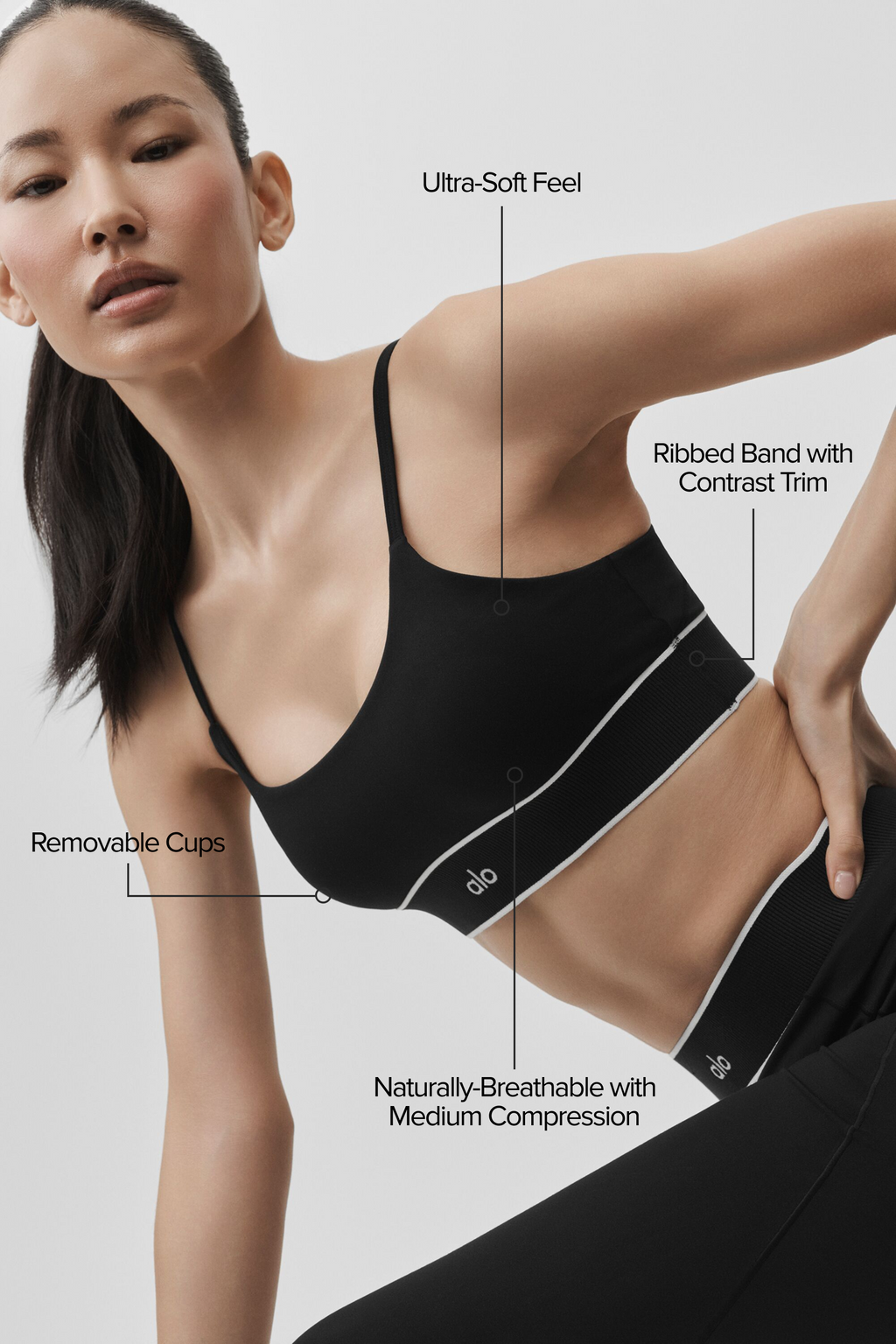 ALO Softsculpt Amp It Up Bra - Black — photo 2