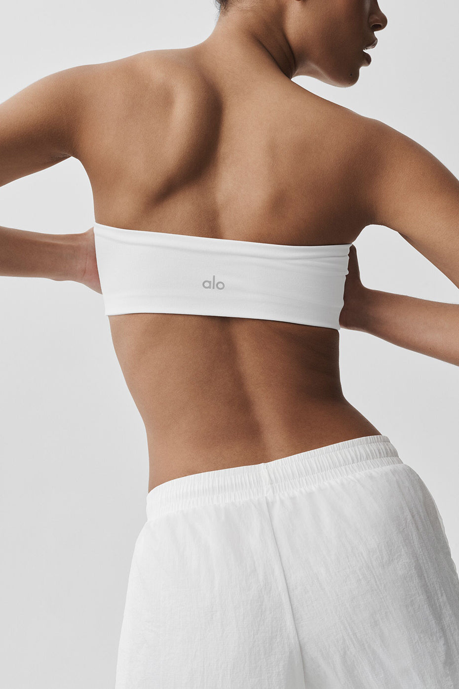 Airbrush Bandeau Bra - White — photo 4