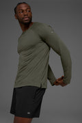Triumph Long Sleeve Tee - Stealth Green — photo 1