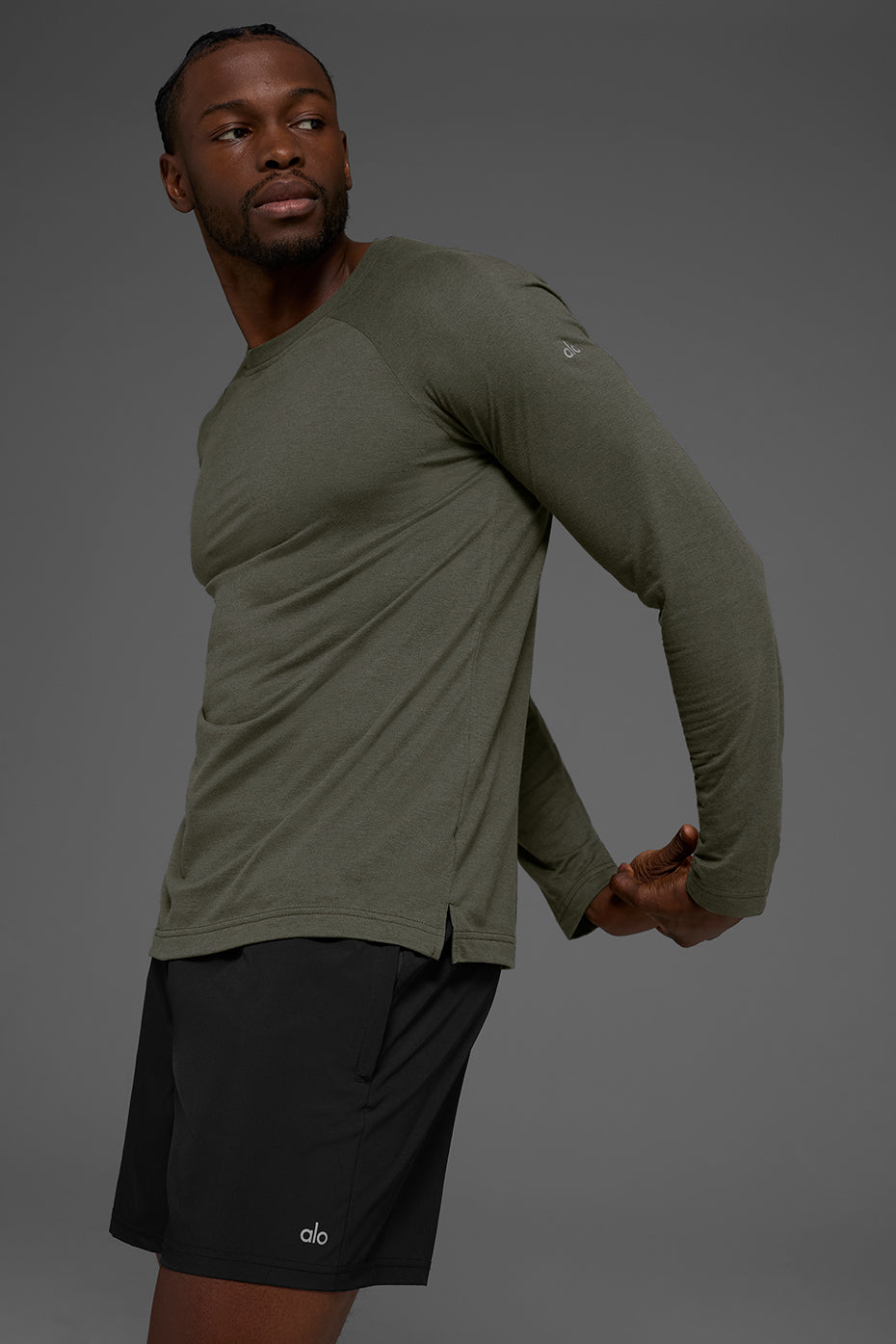 Triumph Long Sleeve Tee - Stealth Green — photo 1