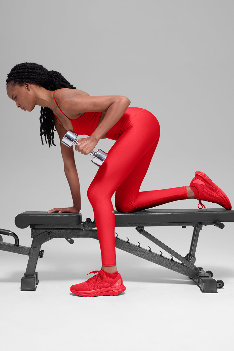 Airlift Winter Warm High-Waist Legging - Bright Red — photo 4