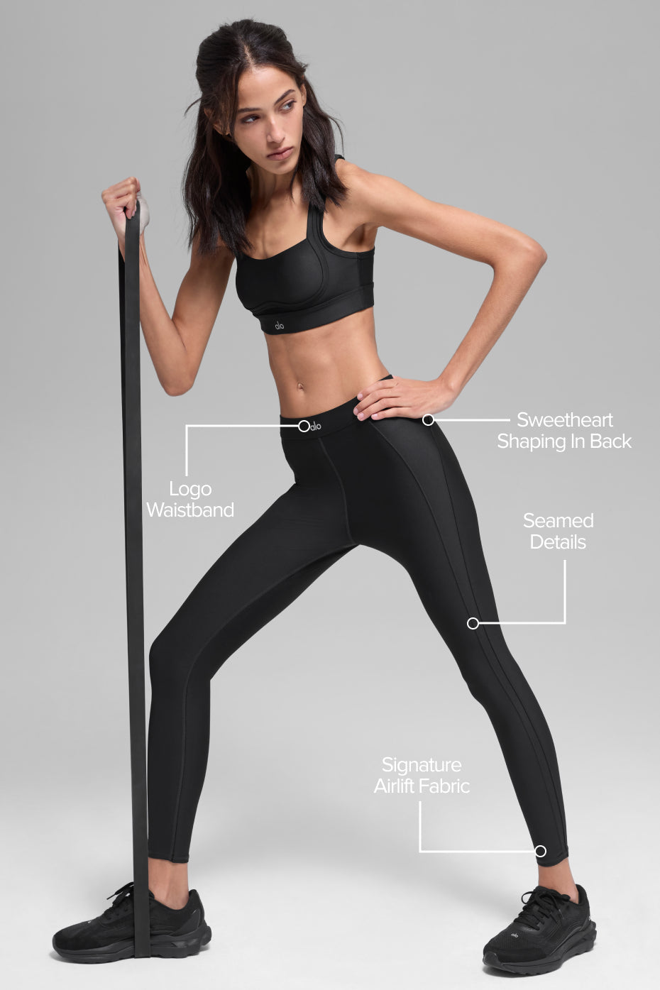 Airlift High-Waist Ignite 7/8 Legging - Black — photo 2